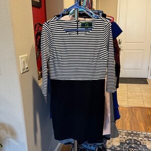 Striped Black and White Dress